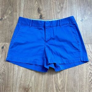 Banana Republic Clean Sateen Tropical Blue Women's Shorts Martin Fit Size 6